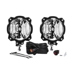 Ensemble de 2 Phares Led KC Gravity Pro6 Wide 40W Jeep