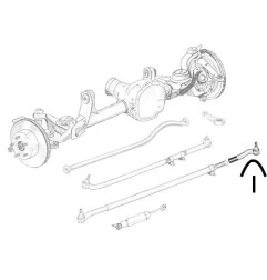 Rotule de direction inférieure gauche Jeep Wrangler JK