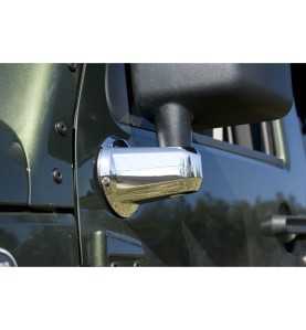 Enjoliveur support rétroviseur chrome Jeep Wrangler JK