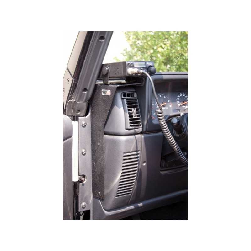 Support RADIO CB sur tableau de bord JEEP TJ