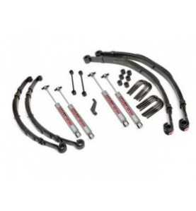 kit suspension +4" 100mm avec amortisseurs Jeep CJ CJ5 CJ7 1976-86