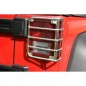 Grille protection feux arrière INOX Jeep Wrangler JK