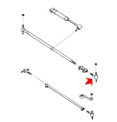 rotule de direction gauche 1987-90