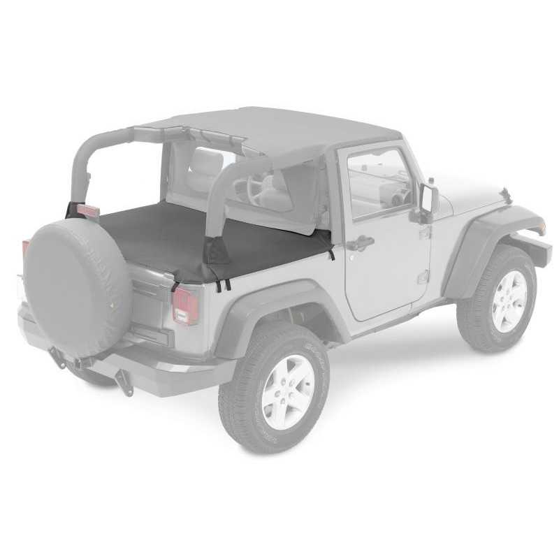 Bâche Duster noir 2p JEEP Wrangler JK 07-16