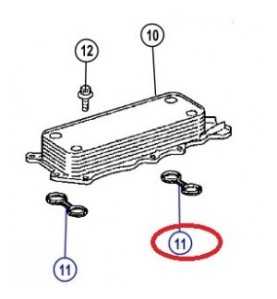 joint refroidisseur huile moteur JEEP Grand-Cherokee WH 3.0crd