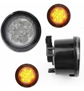 Clignotant calandre avant LED (x2) Jeep Wrangler JK de 2007 à 2018. JJK00-68888