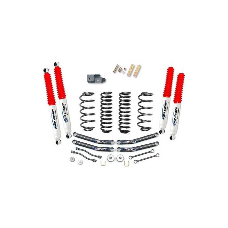 Châssis complet +4 - 100mm avec pare-chocs ProComp Jeep Wrangler TJ 96-02