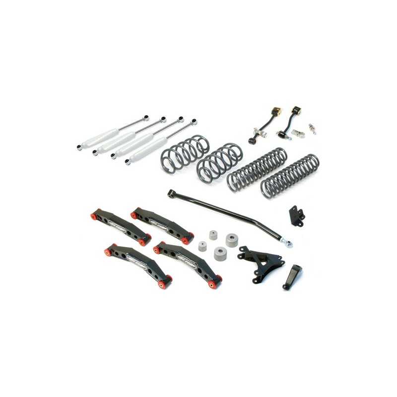 Kit de suspension +4 - 100mm Pro Runner avec amortisseurs Wrangler TJ 03-06