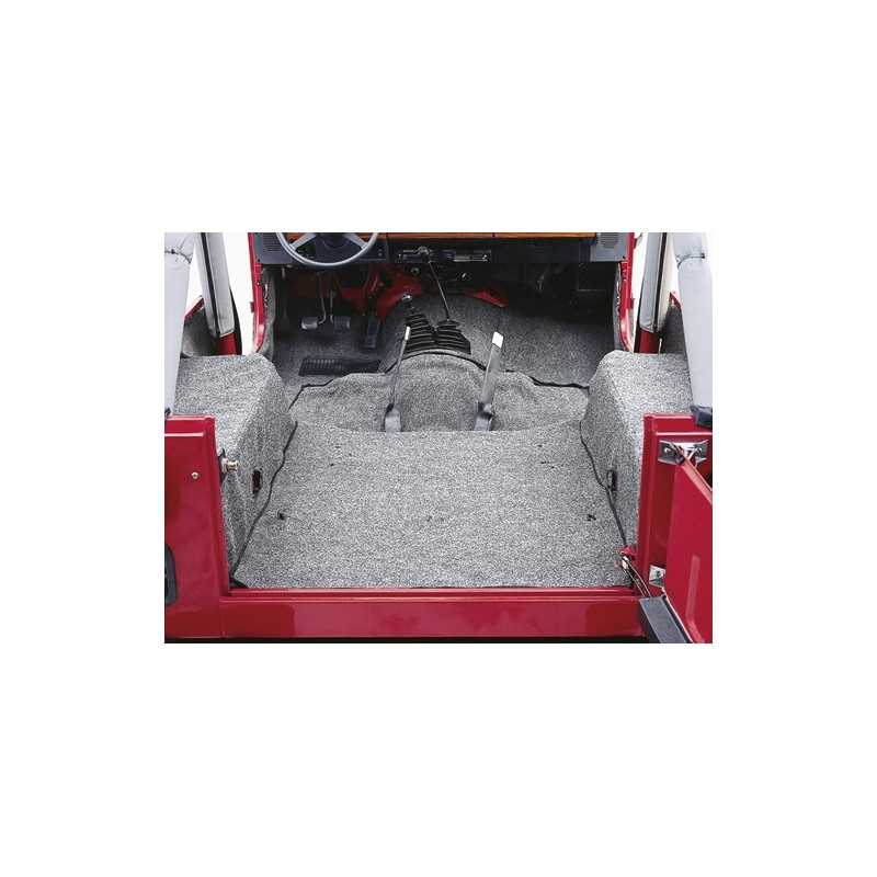 Tapis moquette gris Jeep Wrangler TJ 96-06