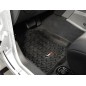 Tapis de sol avant caoutchouté noir Jeep Wrangler JK