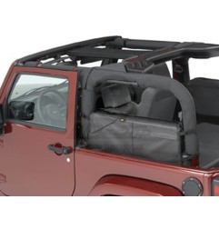 Sac de rangement arrière poches latérales noires Jeep Wrangler JK 07-17