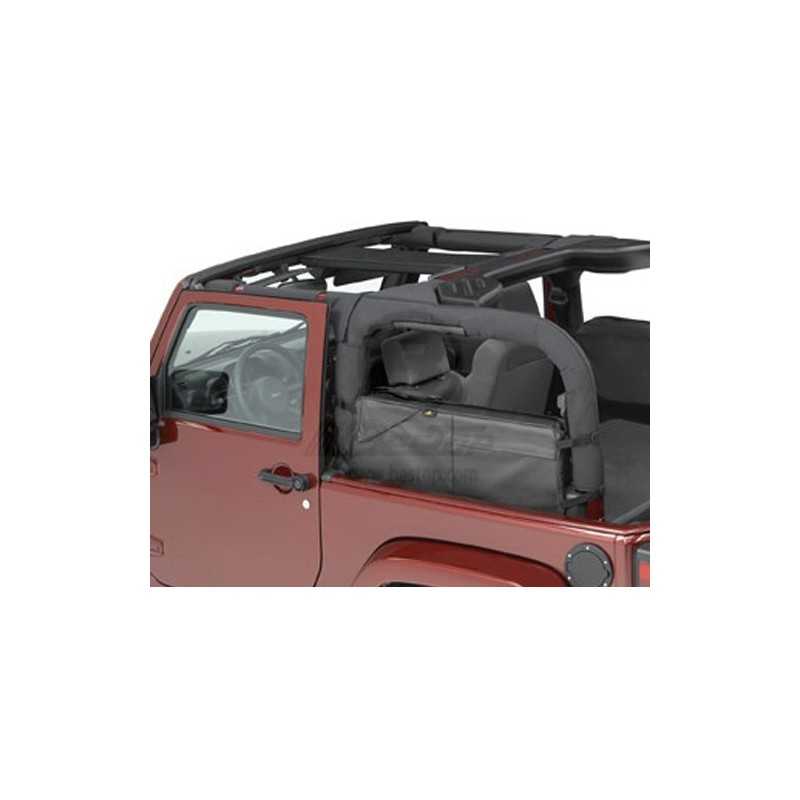 Sac de rangement arrière poches latérales noires Jeep Wrangler JK 07-17