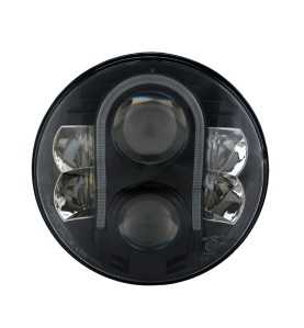 Optique de phare à LED 7 pouces E-mark noir Gerneration 2 Jeep Wrangler JK 07-18 0824.27