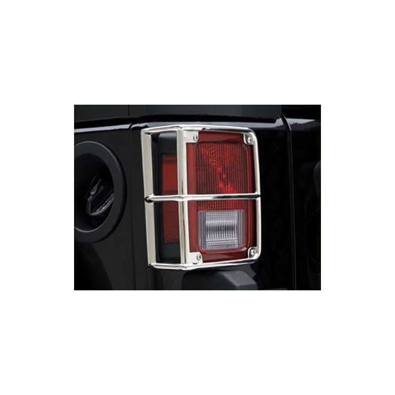 Protection de feux arrière INOX Jeep Wrangler JK 07-18