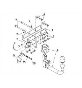 Attelage Jeep Wrangler JL demontable sans outil