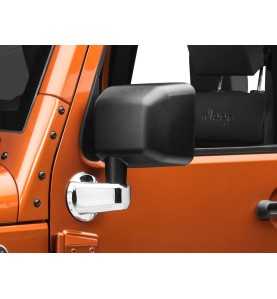 Enjoliveur support rétroviseur chrome Jeep Wrangler JK