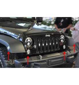 Feu avant blanc (jeu de 4) JEEP Wrangler JK