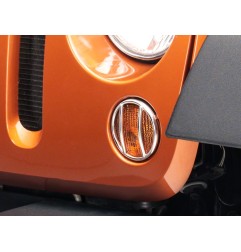 Grille protection inox clignotant calandre Jeep Wrangler JK