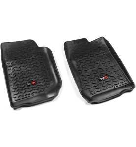 Tapis de sol avant caoutchouté noir Jeep Wrangler JK Rugged Ridge. 12920.01