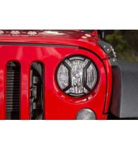 Kit protection phare noir Jeep Wrangler JK