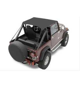 Bâche Bikini Noir Jeep CJ & Jeep Wrangler YJ Bestop 52508-01