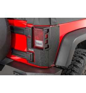 Protection en acier Rugged Ridge d'angle de caisse arrière pour Jeep Wrangler JK 4 portes de 2007 à 2018 11615.20