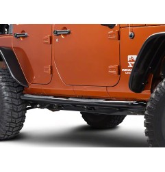 Marche pied tube 3" brillant Jeep Wrangler JK 4P