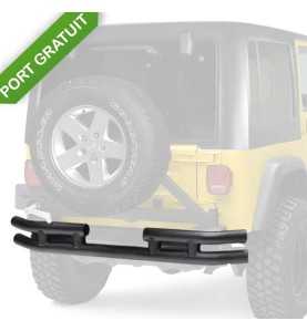 Pare-chocs arrière tube noir Smittybilt pour Jeep Wrangler JK de 2007 à 2018. SBJB48-R