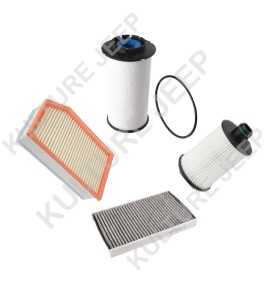 Kit / Pack Entretien Filtres Jeep Wrangler JL 2,2L Diesel. 68418186AA ; 68365014AA ; 68235275AB ; 68364653AA