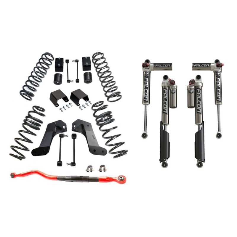 Kit suspension +2,5" avec amort. Falcon 3.3 Jeep Gladiator