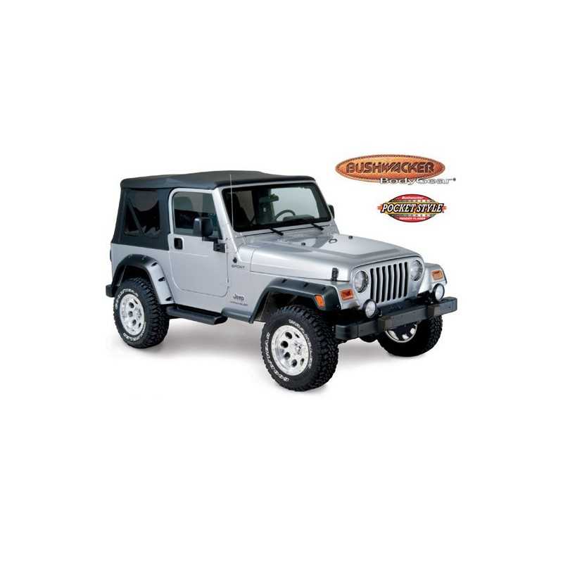 Kit extensions ailes 12cm Bushwacker Jeep Wrangler TJ