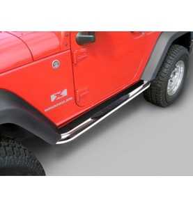 Marche Pied tube INOX Jeep Wrangler JK 2P