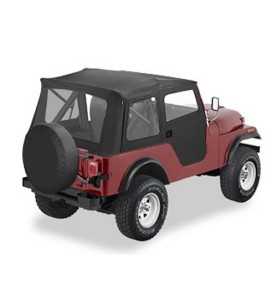 Capotage Supertop Black Denim Jeep CJ5 76-83