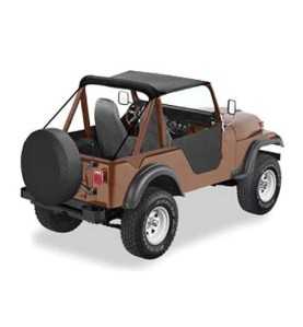 Bâche Bikini ''Traditional'' Bestop Jeep CJ5 de 1955 à 1975. 52505-01