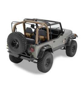 Bâche Capotage Supertop NX Marron Spice pour Jeep Wrangler YJ de 1987 à 1995. 54601-37