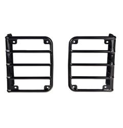 Grille protection feux arrière noir brillant Jeep Wrangler JK