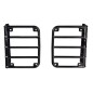 Grille protection feux arrière noir brillant Jeep Wrangler JK