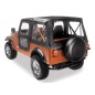 Bâche soft-top de rechange Black Crush Jeep CJ 76-86