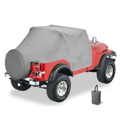 Bâche ''Trail Cover'' Grise Jeep CJ 76-86 Wrangler YJ 87-91 81035-09