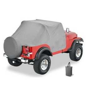 Bâche ''Trail Cover'' Grise Jeep CJ 76-86 Wrangler YJ 87-91