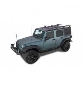 Galerie de toit RHINO-RACK SANS PLATEAU Wrangler JK 4 portes alu JA6390