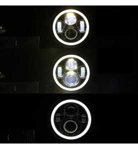 Phare optique LED 7" (la paire) Jeep Wrangler TJ / JK / CJ 3101.03