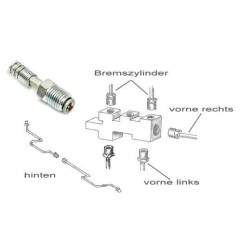 Conduite frein centre Jeep Wrangler YJ 87-95 0373.10