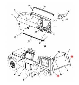 Support de hayon Jeep Wrangler JK 2007-2011 4589609AA