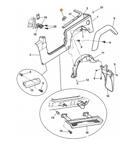 Joint étanchéité Caisse/Hardtop Gauche Jeep Wrangler TJ 55177257AB