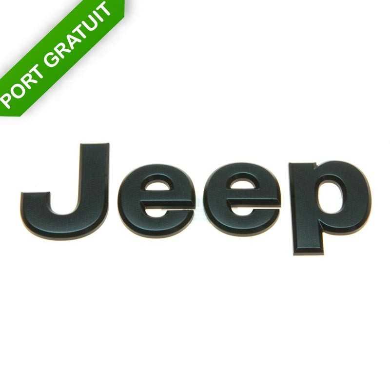 Logo Emblème Jeep Noir Mat