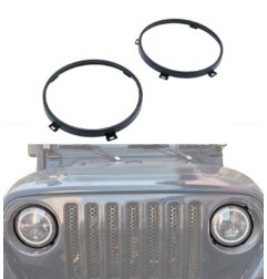 Cerclages de phares noir Jeep Wrangler TJ et JK