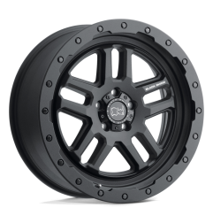 Jante 18x9.5" Barstow Black Rhino Noir mat pour Jeep Wrangler JK JL 4xe Gladiator BR1895BTW-85127M71