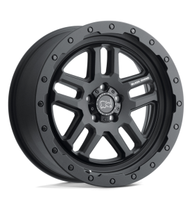 Jante 18x9.5" Barstow Black Rhino Noir mat pour Jeep Wrangler JK JL 4xe Gladiator BR1895BTW-85127M71